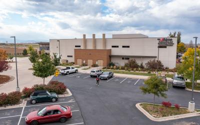 An aerial view of the Windsor Campus Automotive Technology Center