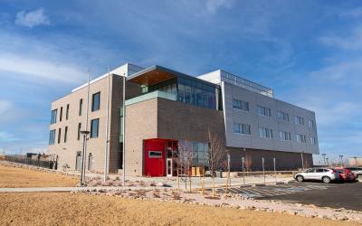 Exterior of the Gateway building on the Aims Windsor Campus