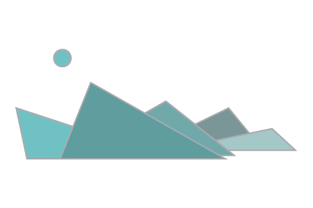 Decorative geometric mountain graphic