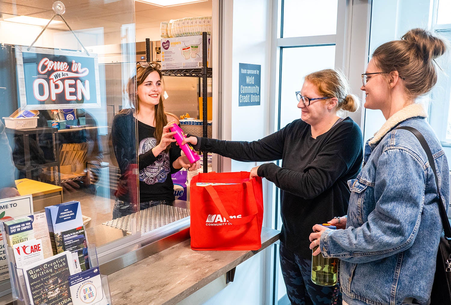 Students at the Arty's Pantry in the Student Commons