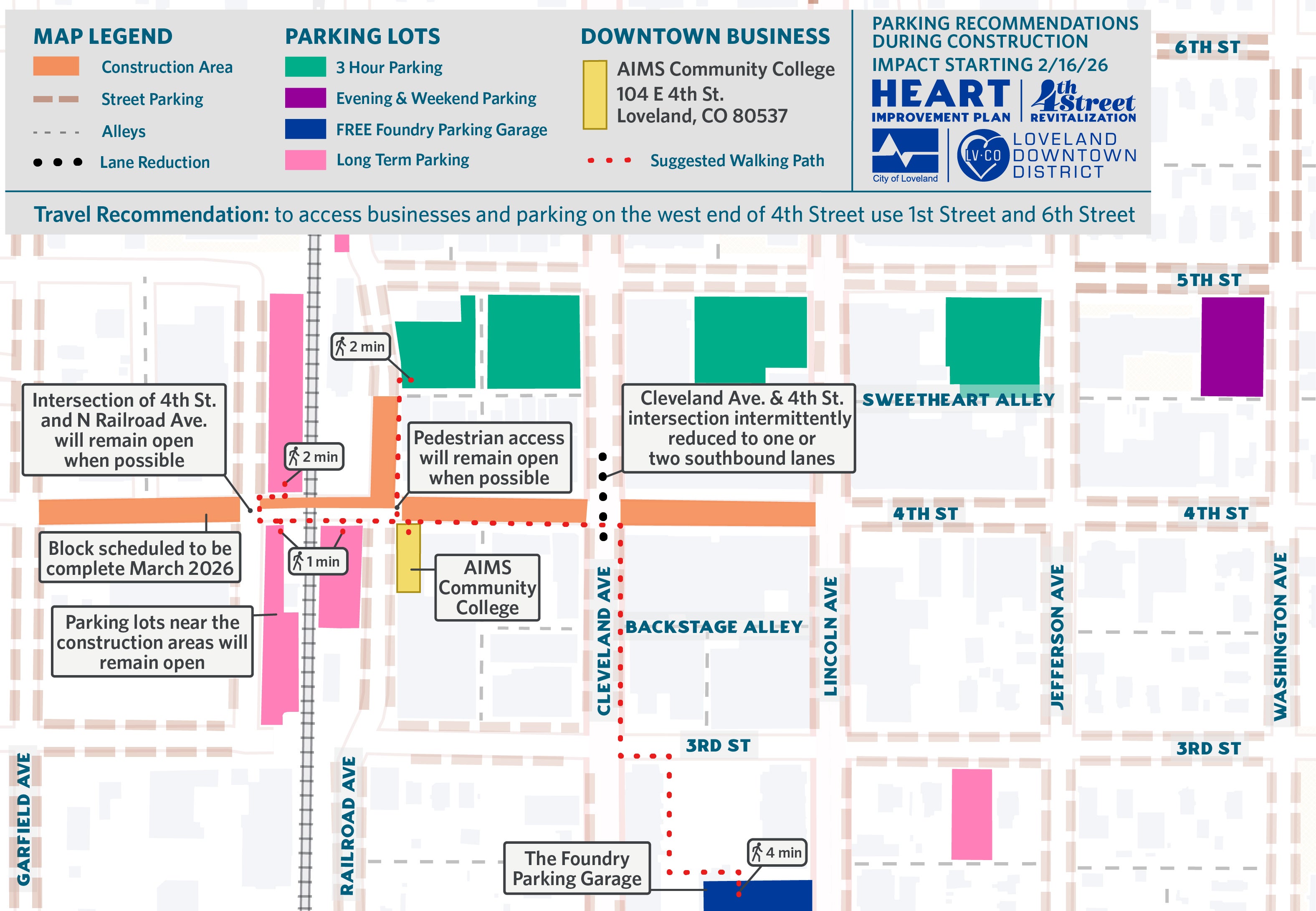 Loveland Campus Construction Map