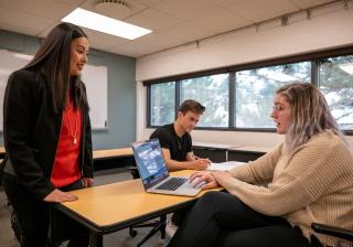 Students in a classroom