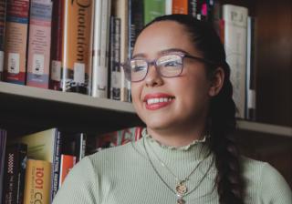 Jackie Estrada in the Aims Library