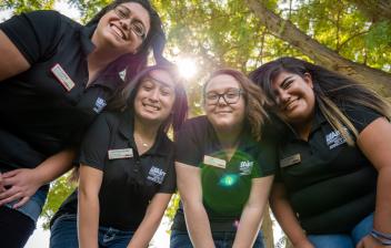 Aims Community College students at an event