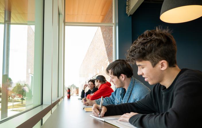 Aims Students Studying in Learning Commons