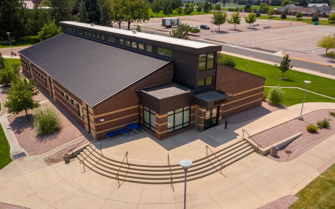 Exterior of the Summit Building on the Aims Greeley campus