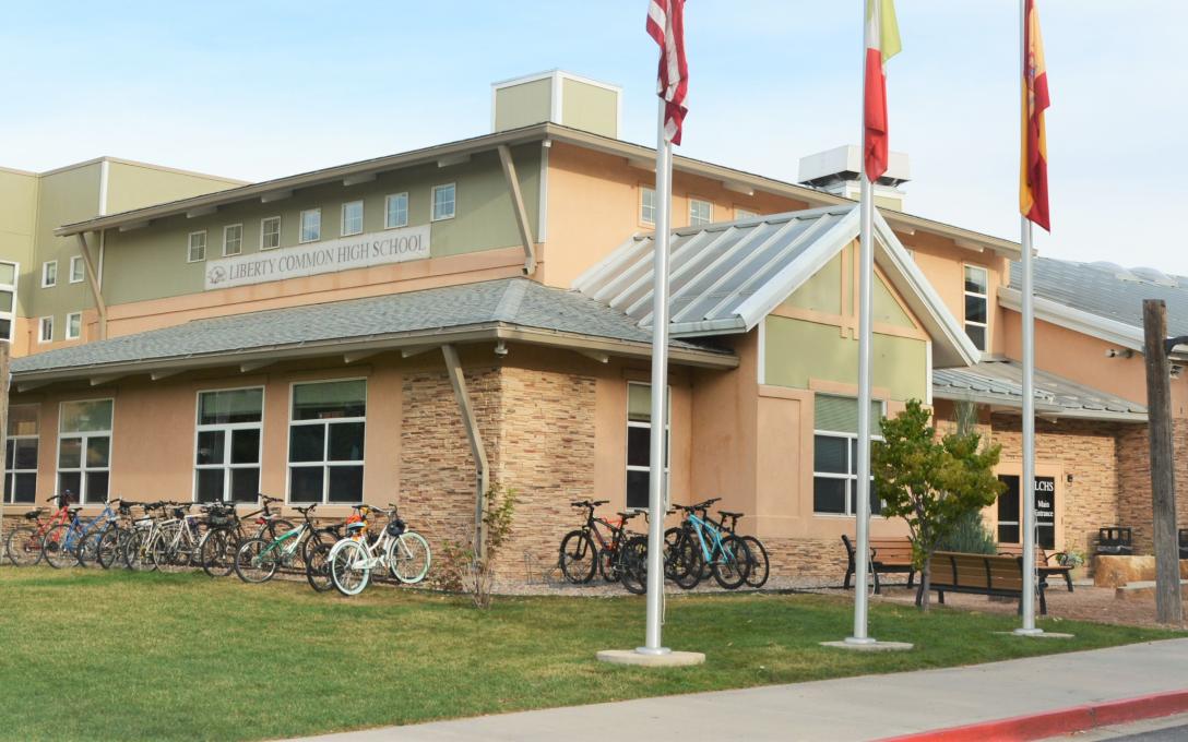 Outdoor view of Liberty Common High School