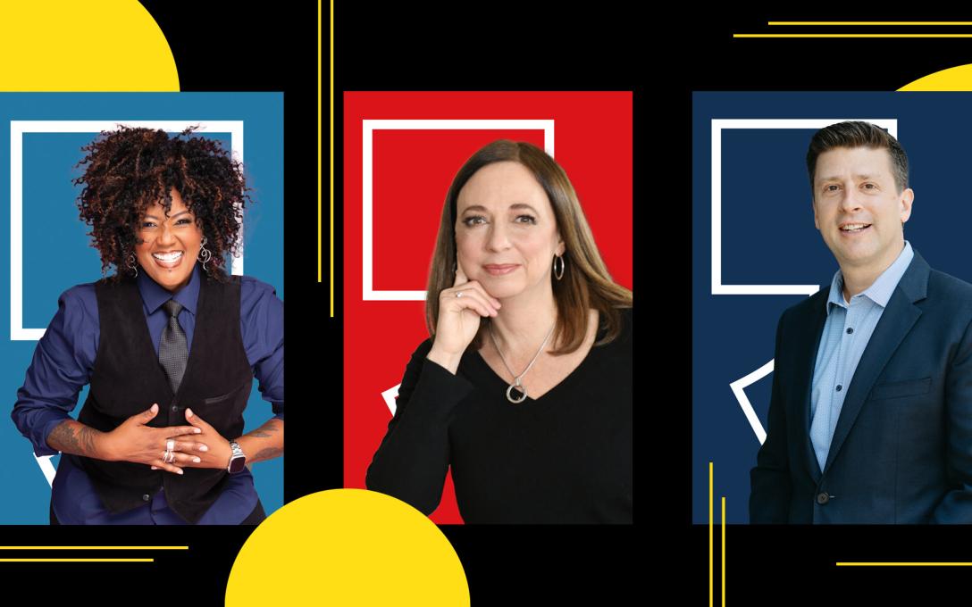 Spotlight Speakers Series graphic with photos of the speakers