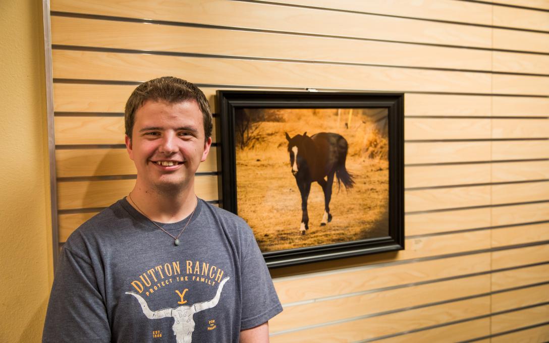 Aaron Laubach and The Lone Horse Photograph