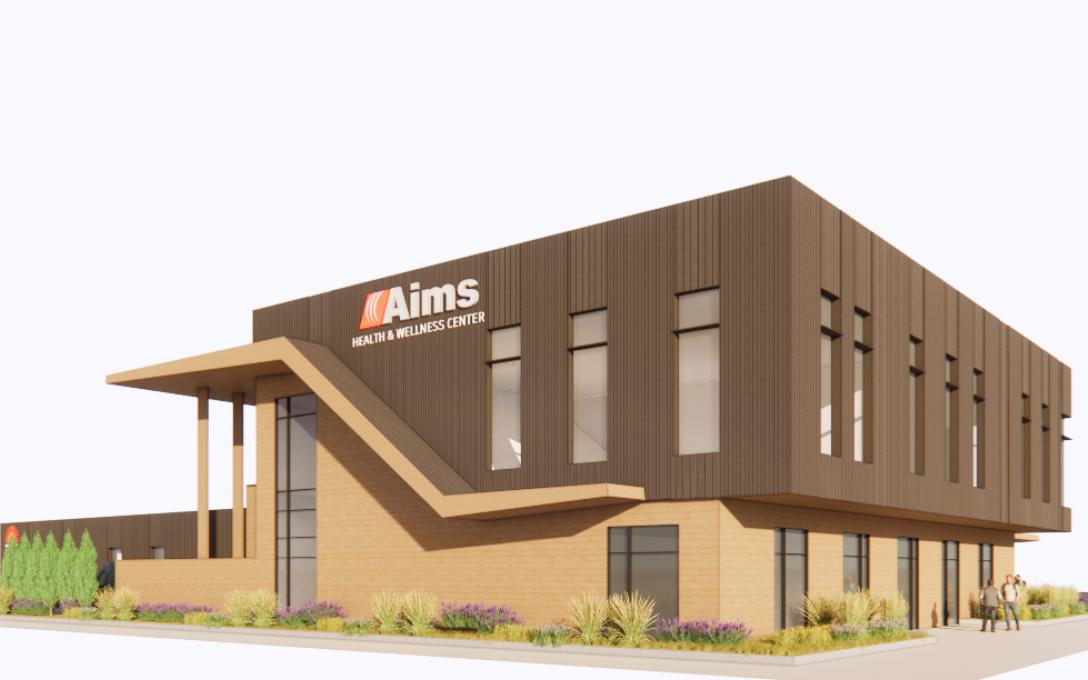 Aims Student Health and Wellness Center Proposed Rendering of Building
