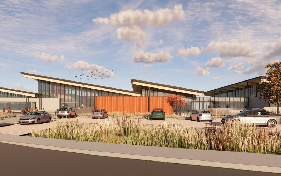 Proposed architectural rendering of the AWIC.