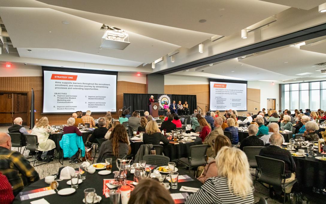 Aims Day stage and audience