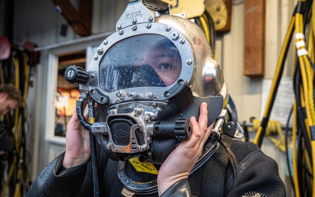 Rylen Rae Enriquez in SCUBA gear