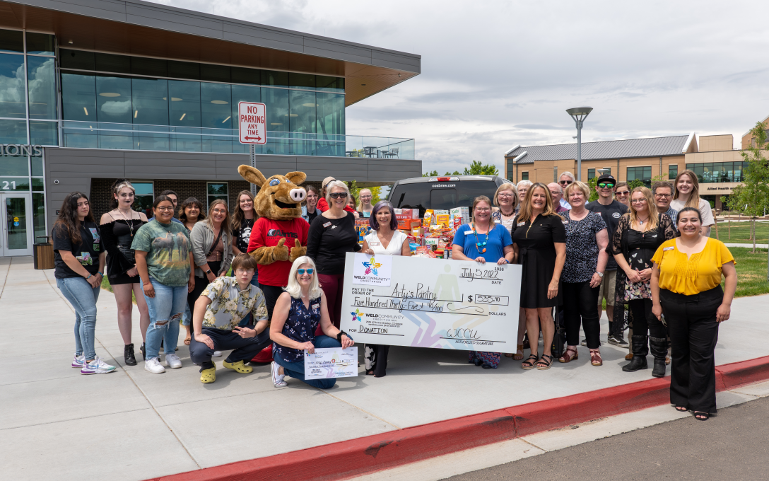 Arty's Pantry check donation