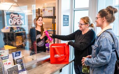 Students at the Arty's Pantry in the Student Commons