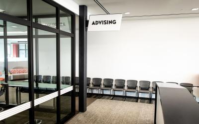Exterior of the Pathway Advising office.