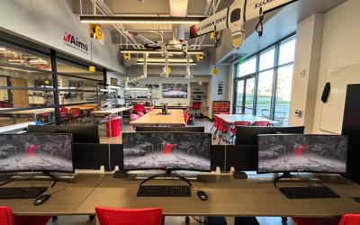 The UAS Design Lab in the Gateway Building on the Aims Windsor Campus