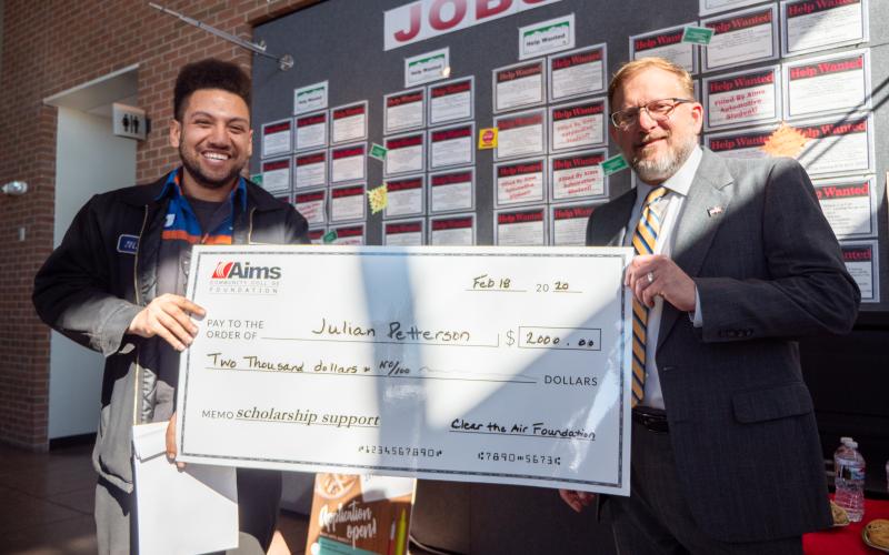 aims foundation automotive scholarship recipient