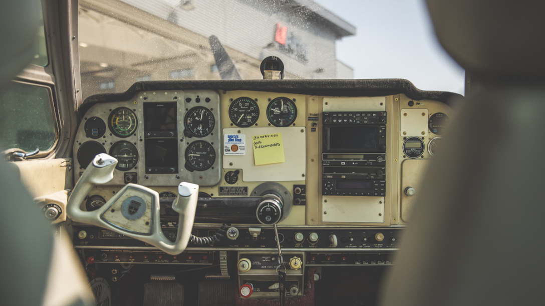 The aircraft readings dashboard