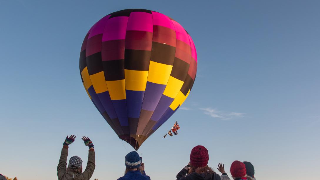 Balloon launching at Great Aardvark Embark at Aims