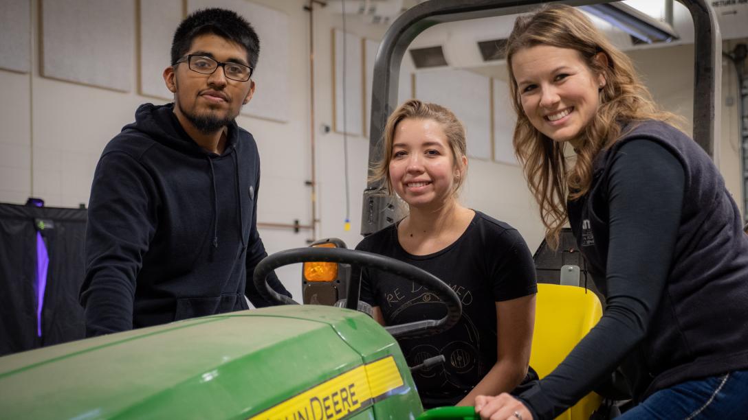 Aims Students and Faculty with Tractor