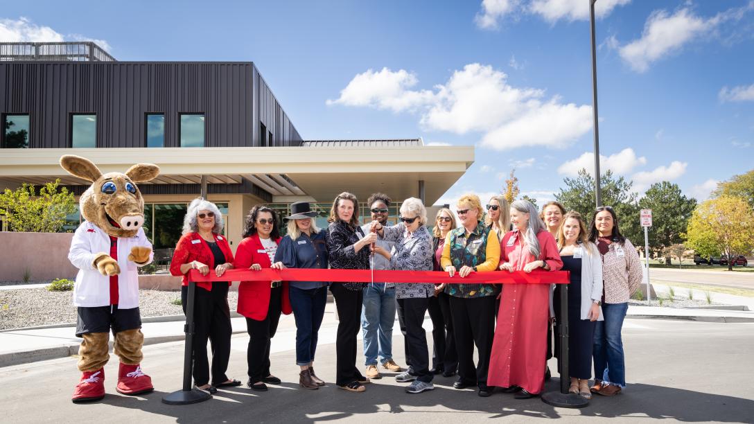 Sunrise and Aims Leadership at SHWC Ribbon Cutting