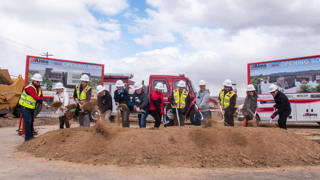 Shovel ceremony at Windsor Campus Groundbreaking