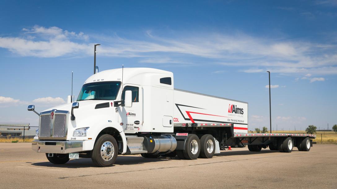 CDL Truck at the Fort Lupton Campus