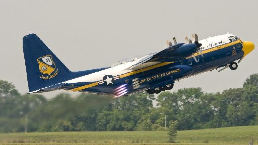 Blue Angels C-130 Plane
