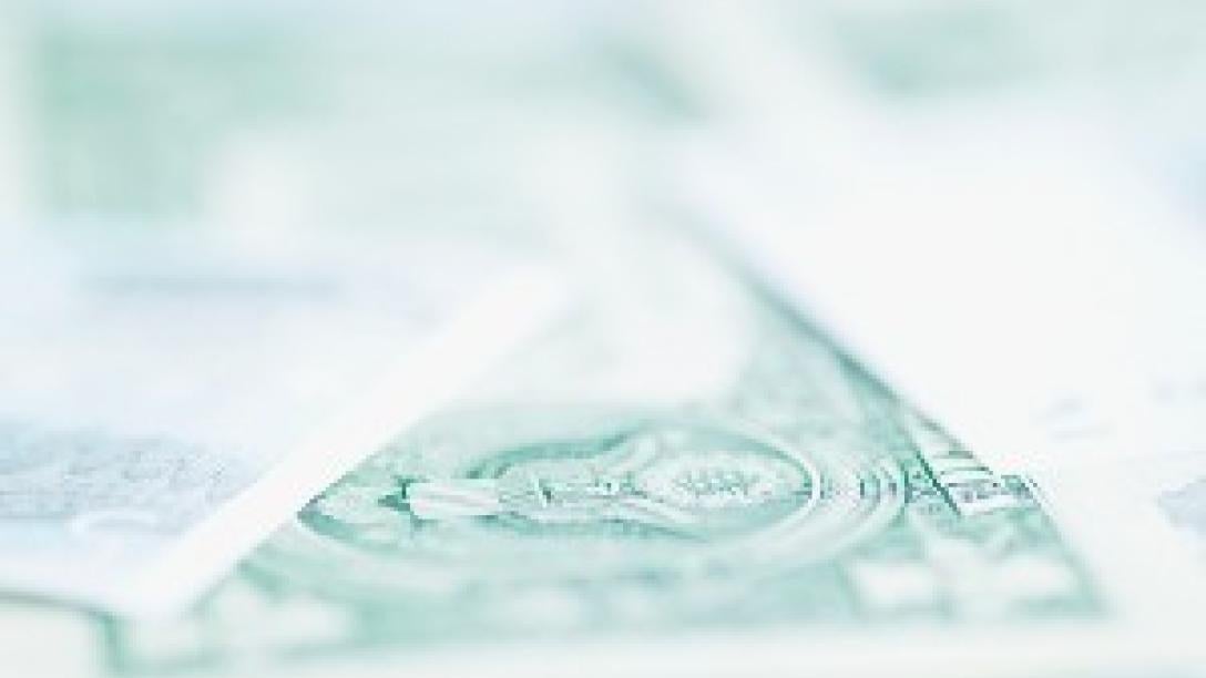 Abstract of dollar bill