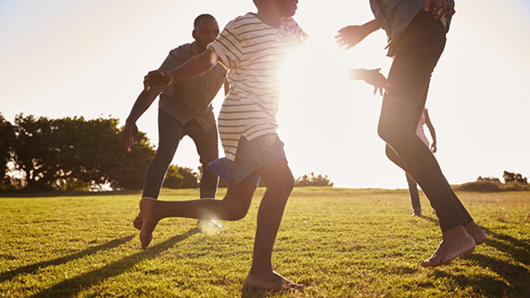 Kids Playing in Park