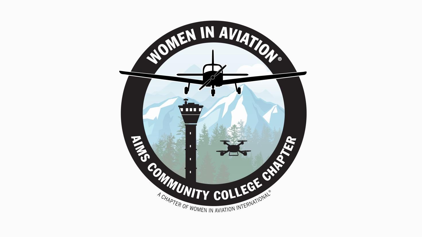 Aims Community College Women in Aviation Logo