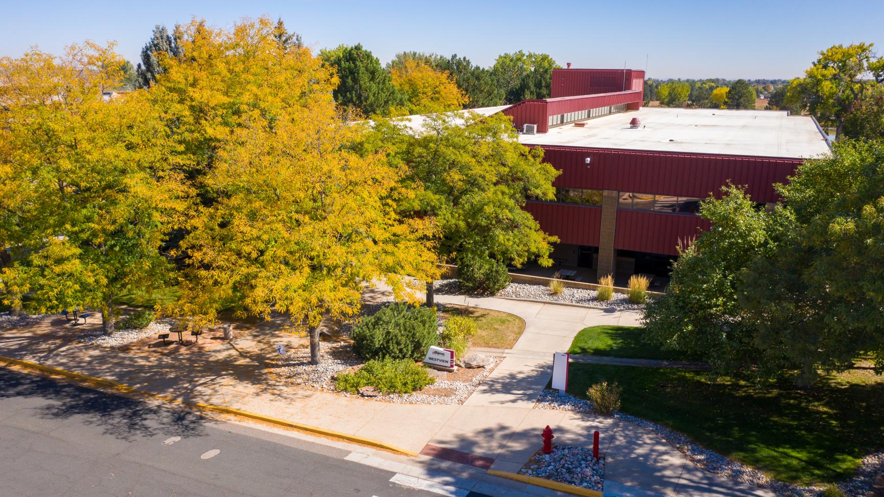 The Aims Greeley campus during autumn