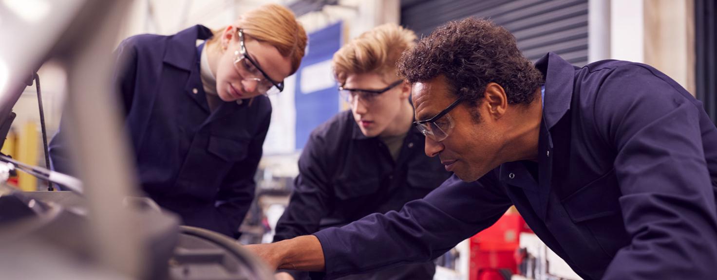 Automobile Service Tech students