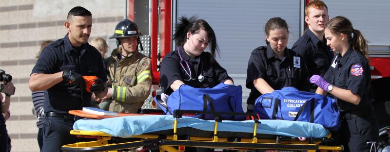 EMS students get hands-on practice at Aims.
