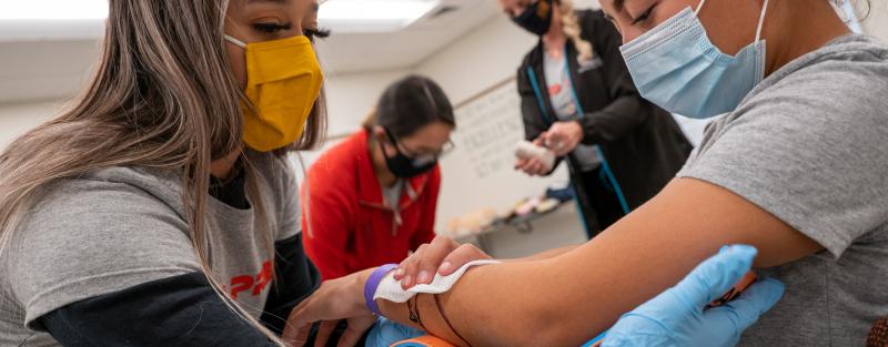Medical preparation students at Aims Community College