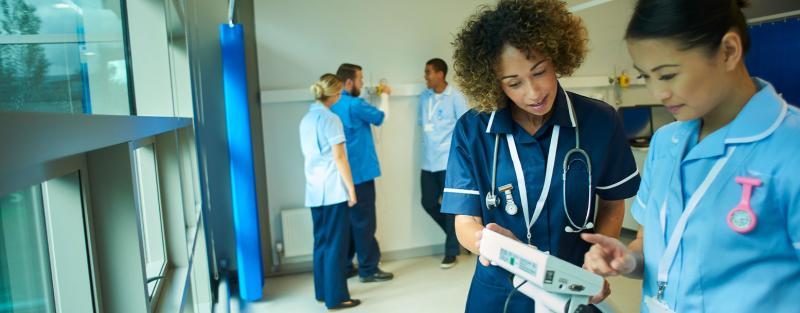 Aims nursing degree students in a clinical setting