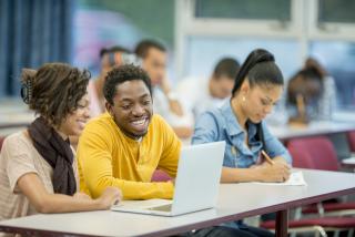 College students in a classroom