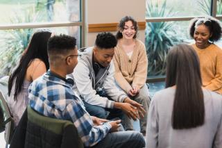 psychology students in the classroom