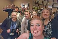 Selfie of Aims faculty and students at the Sigma Delta Kappa convention