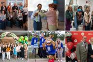 Collage of Aims Employees at Events and Activities