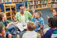 Early Childhood Education student working with young children