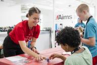 Teach and students at College for Kids