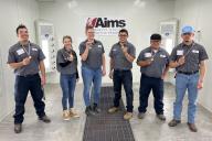 Group shot of Aims Automotive Students