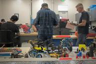 Students working in the community lab at Aims