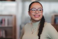 Jackie Estrada in the Aims Library