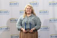 Kelly Porter with Award