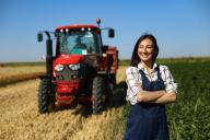 Agriculture Business student in field