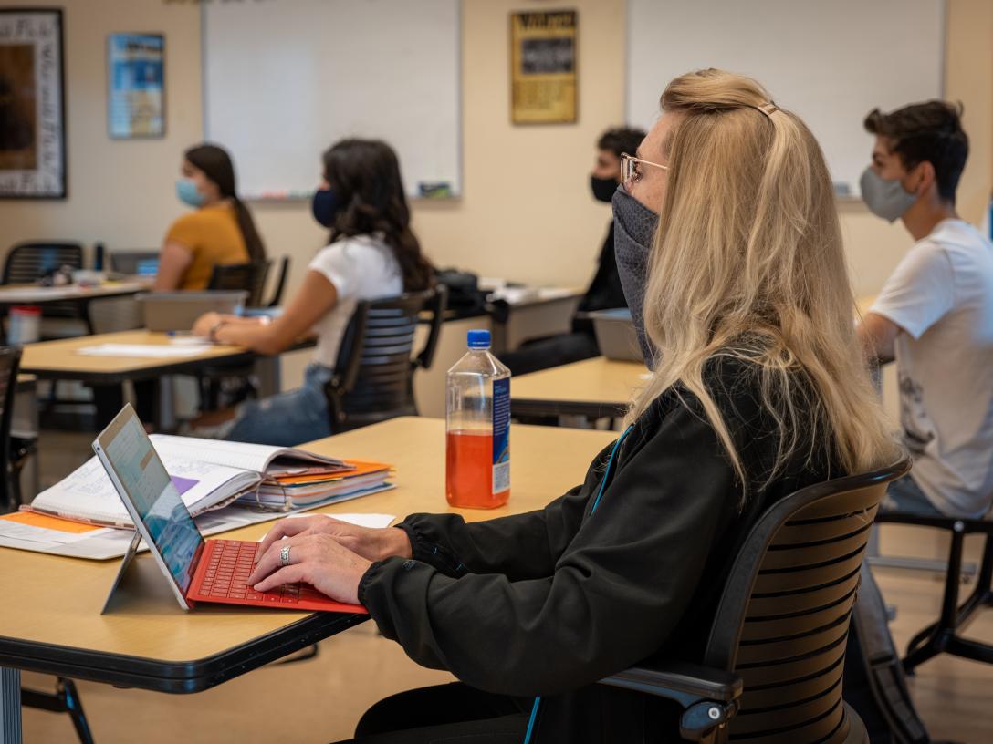 Aims Allied Health Professional students in a classroom