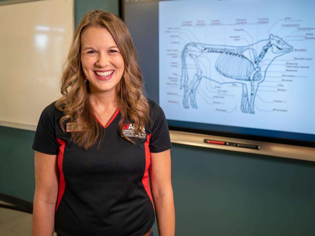 Agriculture instructor Amy McFarland